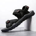 Men's Extra-Large Versatile Leather Beach Sandals