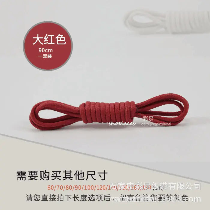 Wholesale Black Round Shoelaces for Men's and Women's Boots