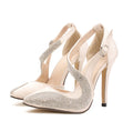Rhinestone High Heels - Super High Fashion Footwear