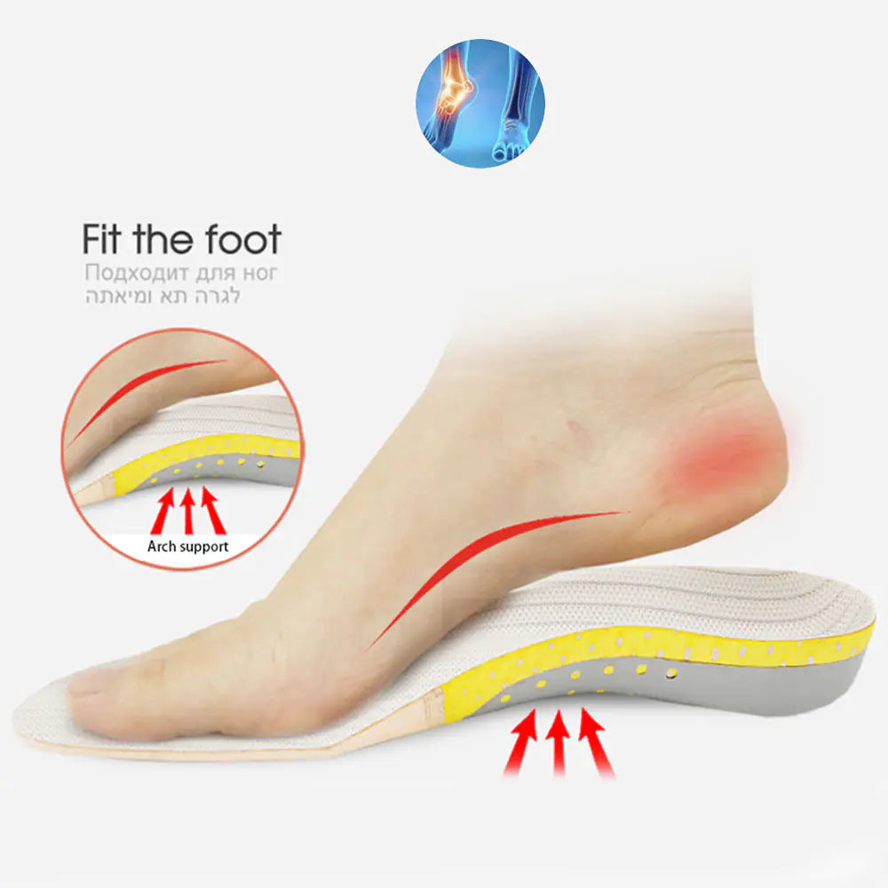 EVA Flat Foot Support Sports Insole for Shock Absorption