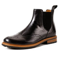 Men's High-Top Leather Boots - Retro British Style