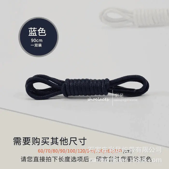 Wholesale Black Round Shoelaces for Men's and Women's Boots