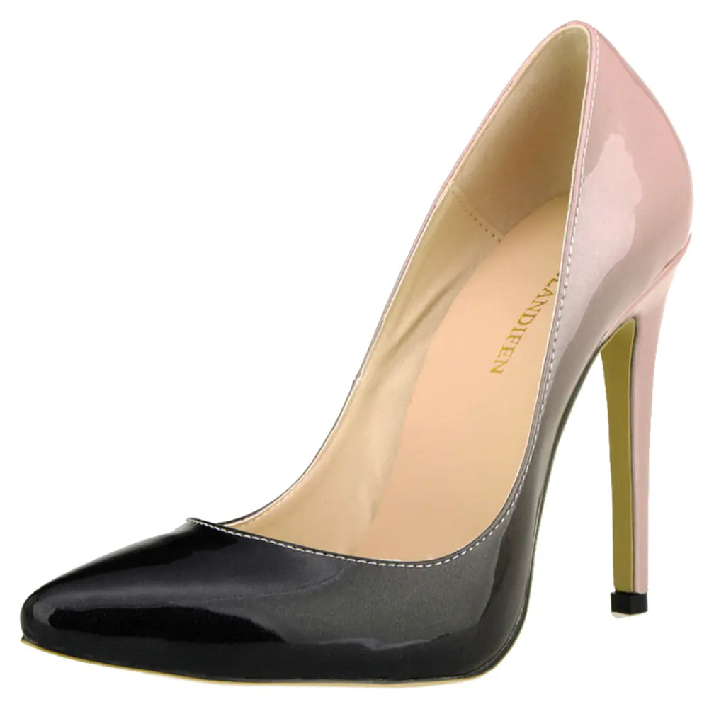 Lolantifeng Spring/Summer Gradient Pointed High Heels