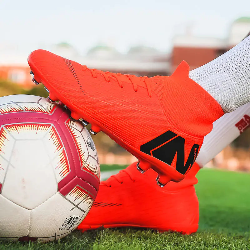 Men's High-Top Soccer Shoes in Bamboo Fiber Material