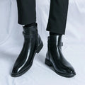 Men's British Style High-Top Leather Martin Boots