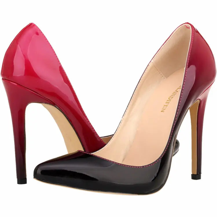 Lolantifeng Spring/Summer Gradient Pointed High Heels