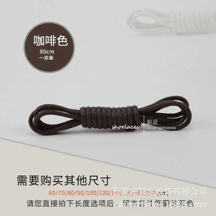 Wholesale Black Round Shoelaces for Men's and Women's Boots