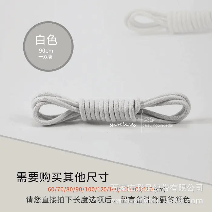 Wholesale Black Round Shoelaces for Men's and Women's Boots