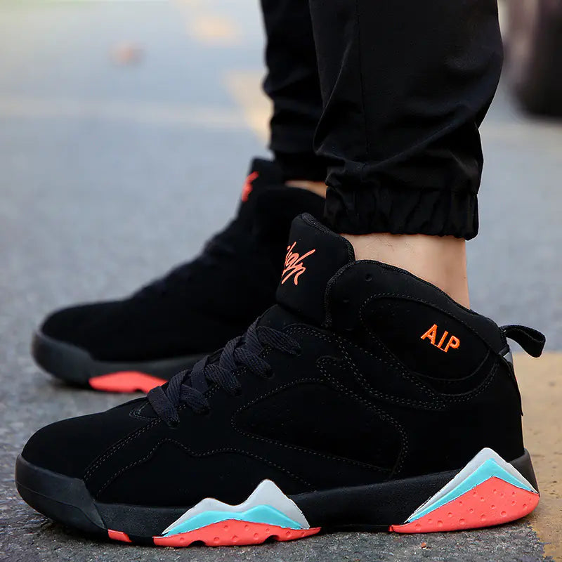 Men's High-Top Basketball Shoes for Couples and Teens