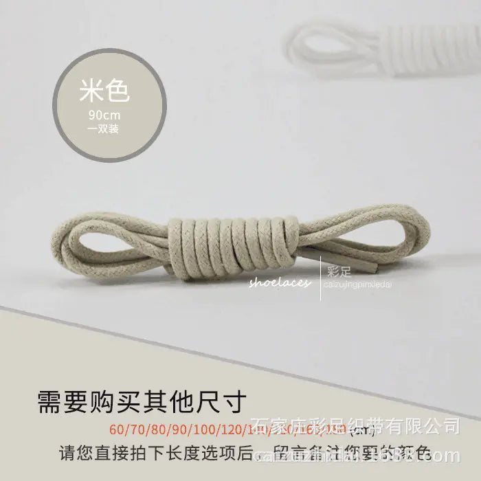 Wholesale Black Round Shoelaces for Men's and Women's Boots