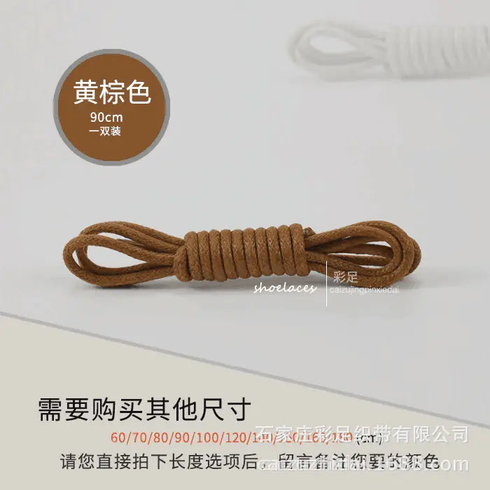 Wholesale Black Round Shoelaces for Men's and Women's Boots