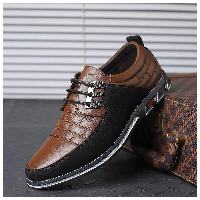 Embroidered Casual Men's Business Shoes