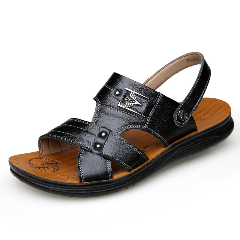 Men's Casual Non-slip Leather Beach Sandals