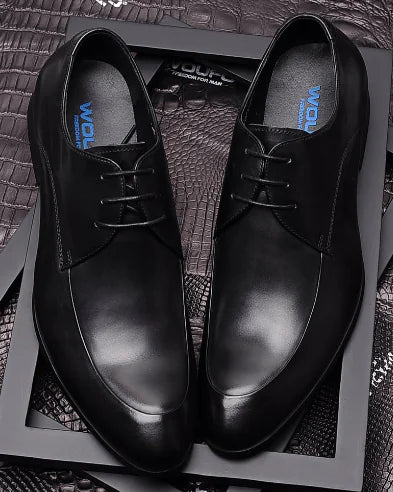 Formal British Pointed Leather Business Shoes